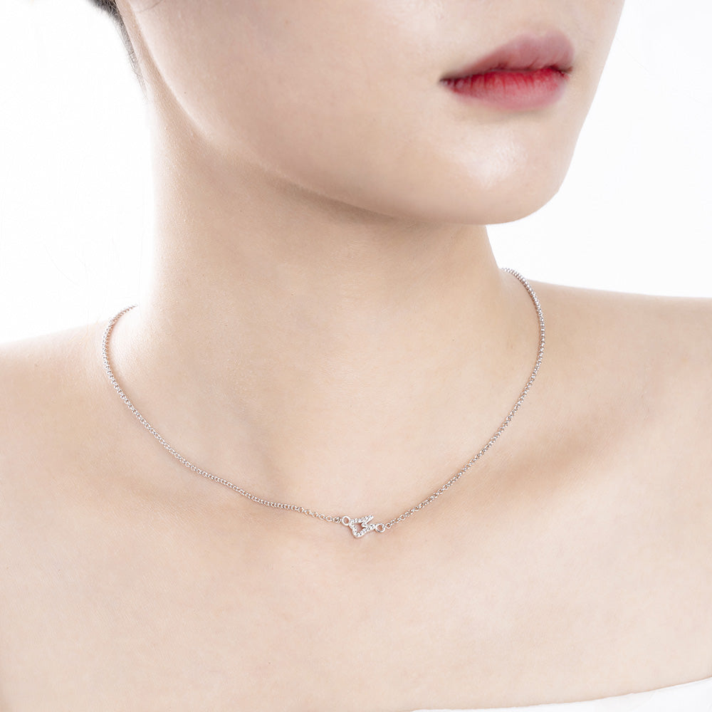 Dainty Sterling Silver Tooth Necklace for Dentist