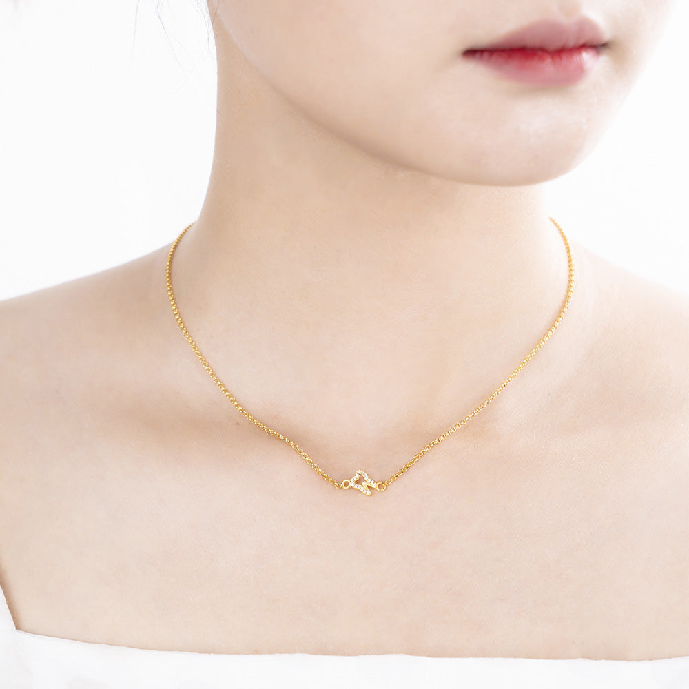 Sterling Silver Dainty Tooth Necklace
