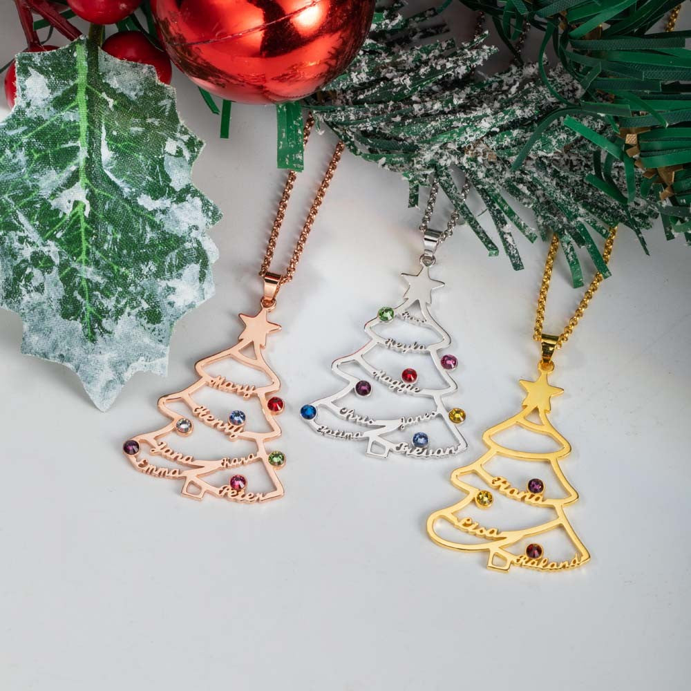 Custom Christmas Tree Necklace