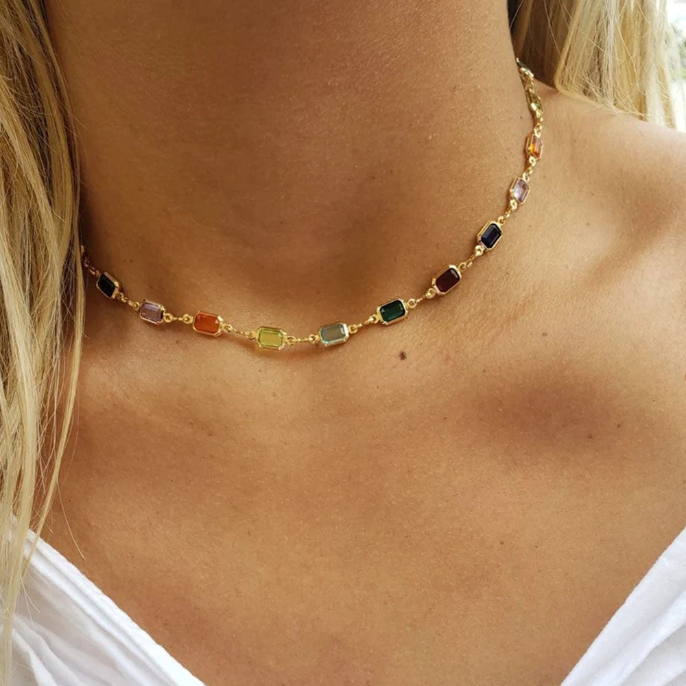 Birthstone Colorful Necklace