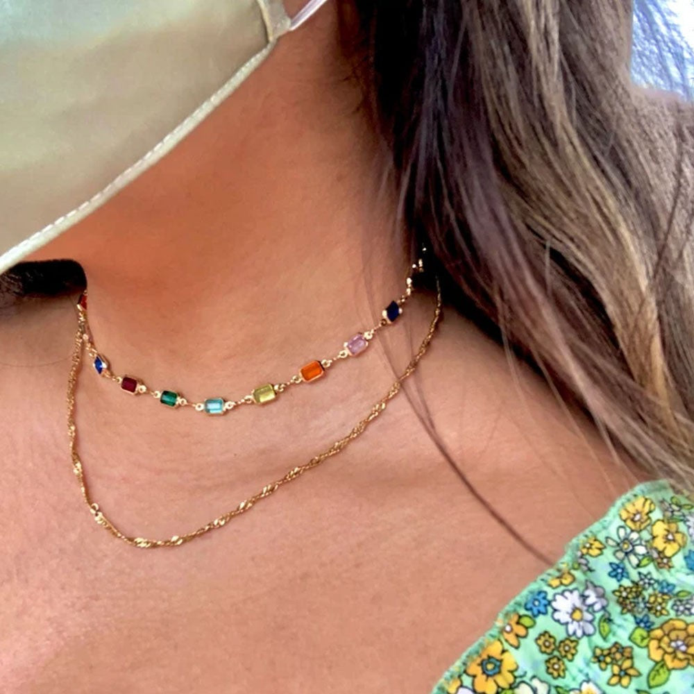 Birthstone Colorful Necklace