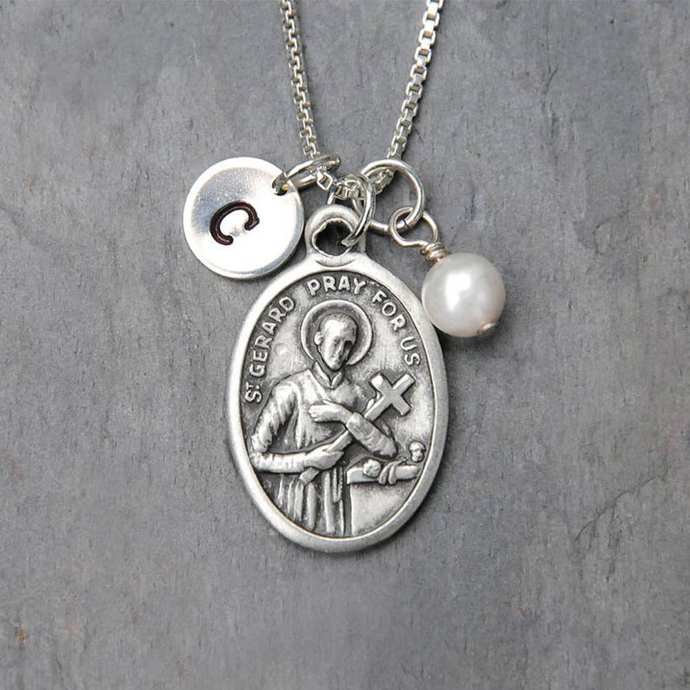 Customized Pregnancy Motherhood Fertility Initial Necklace