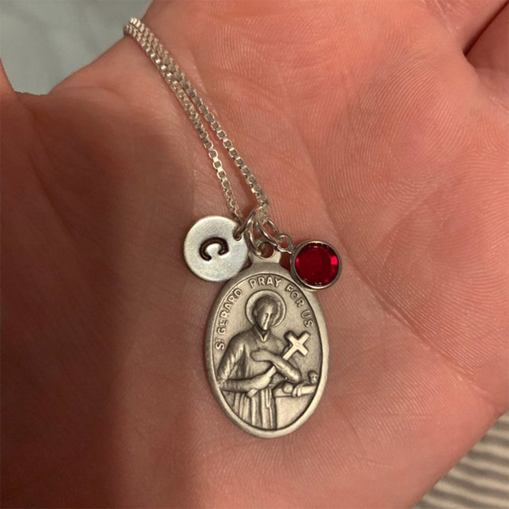 Customized Pregnancy Motherhood Fertility Initial Necklace