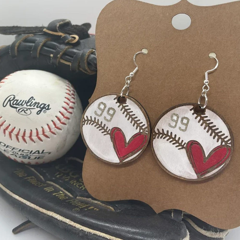 Customized Baseball/Softball Earrings