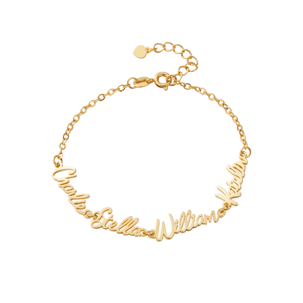 Personalized Dainty Multiple Names Family Bracelet, Mother's Day/Anniversary/Christmas Gift for Mother/Wife/Family