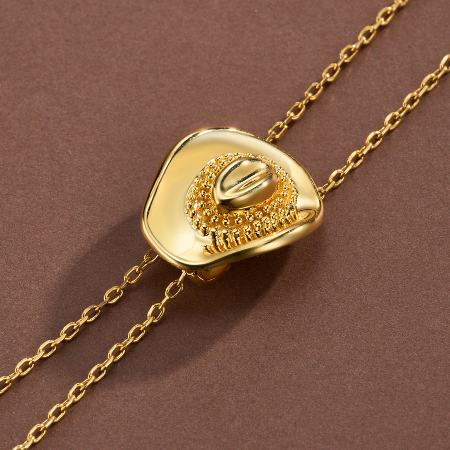 Personalized Cowboy Hat Necklace for Women, Custom Initial Charm Necklace, Dainty Western Jewelry, Birthday/Christmas/Anniversary Gift for Cowgirl