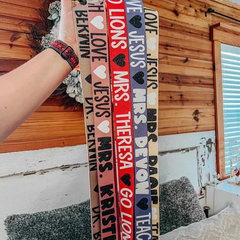 Teacher Crossbody Strap / Teacher Custom Gift / Teacher Badge Holder / Cell Phone Sling / Crossbody Phone Strap / Teacher Accessories