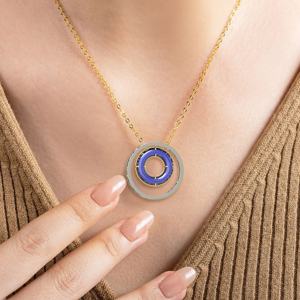 Personalized Crystal Name Jewelry Set – Custom Gold & Silver Circle Pendant, Earrings & Ring, Minimalist Gift for Women