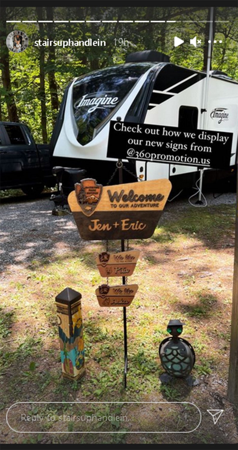 National Park Welcome Sign - family name sign, custom national park sign layered laser cut & engraved, national park wedding sign