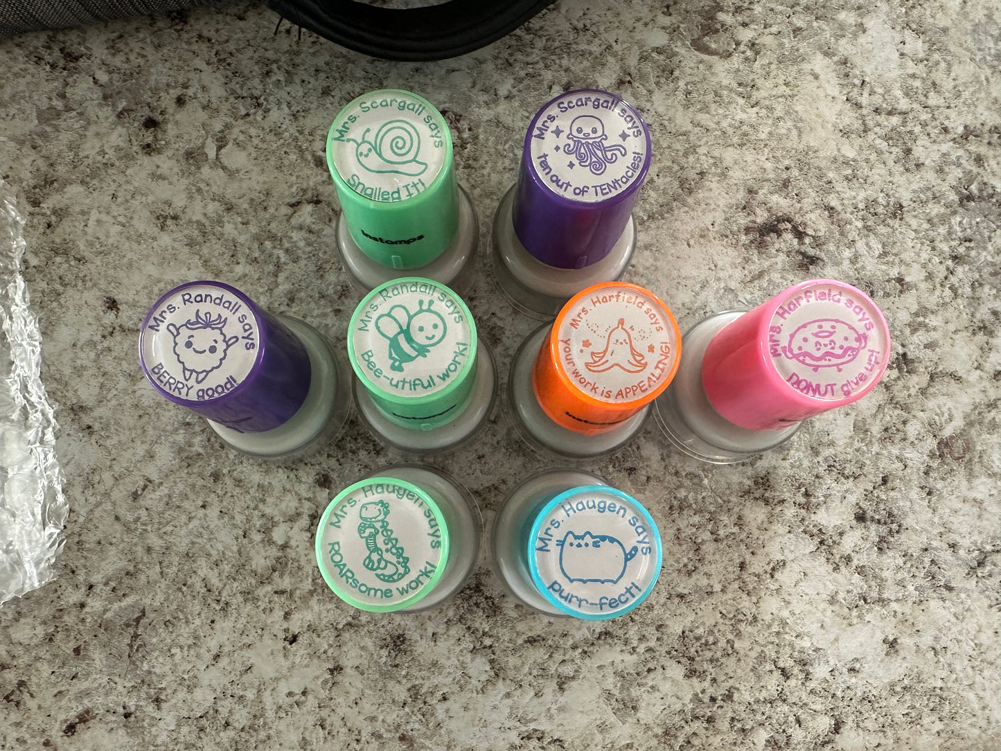 Custom Teacher Stamp,Personalized Name Teacher Stamps,Custom Teacher Gift Stamp,Teacher Comment Stamps,Classroom Stamps,Cute Stamps,eggs