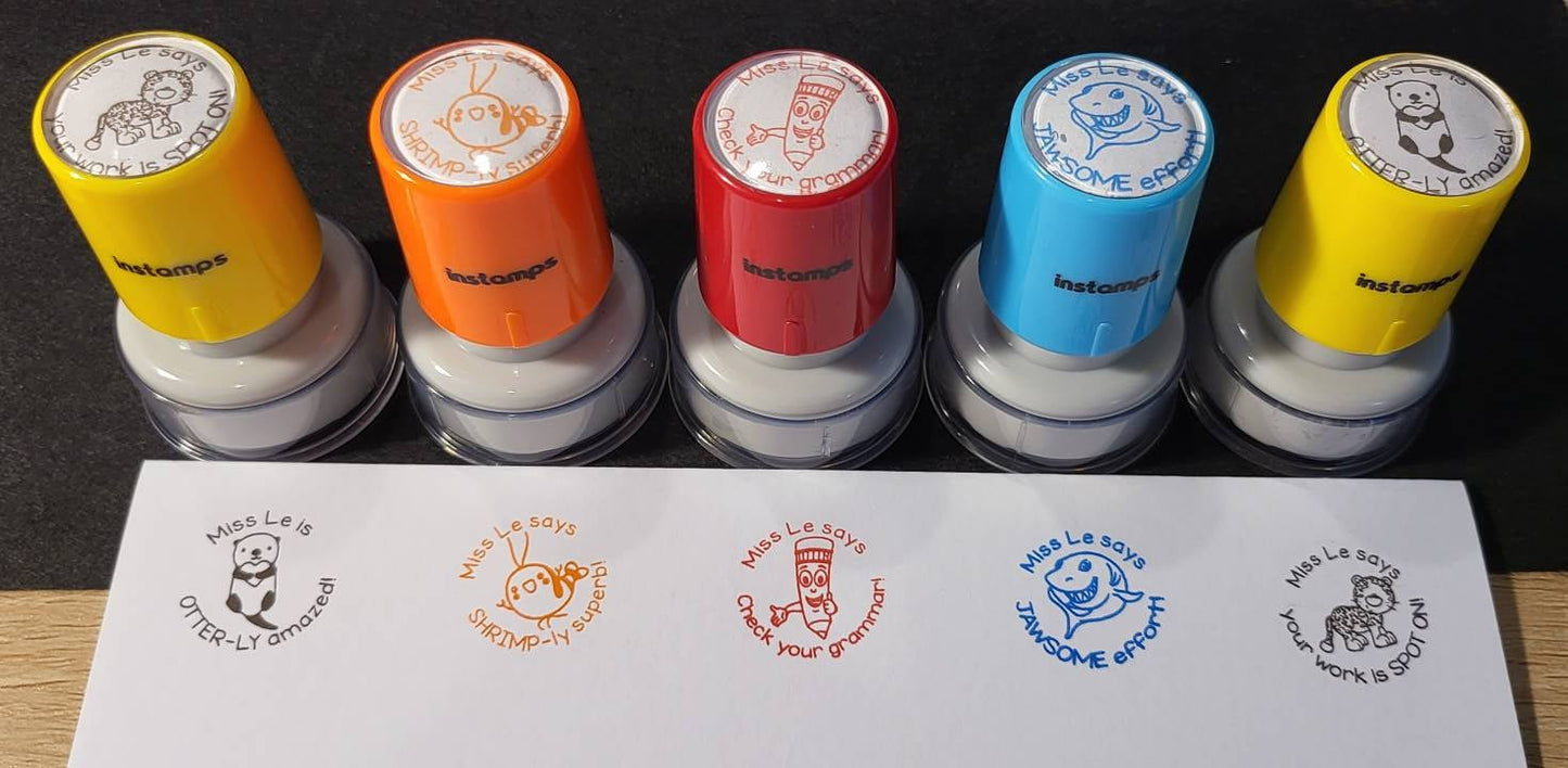 Custom Teacher Stamp,Personalized Name Teacher Stamps,Custom Teacher Gift Stamp,Teacher Comment Stamps,Classroom Stamps,Cute Stamps,eggs