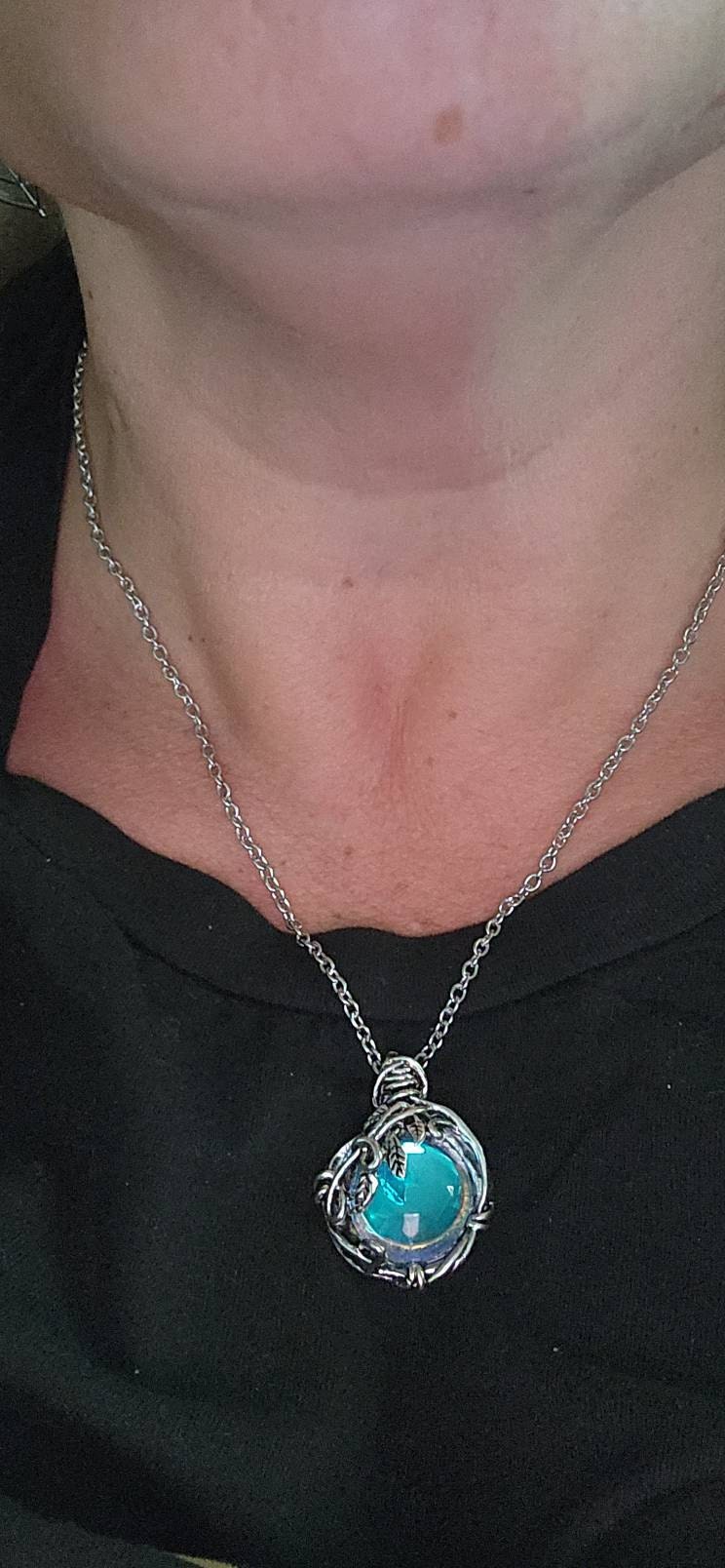 Witch’s Mirror Necklace | Hexenspiegel Protection Amulet From Dark Arts | Wiccan Amulet | Alter Tool