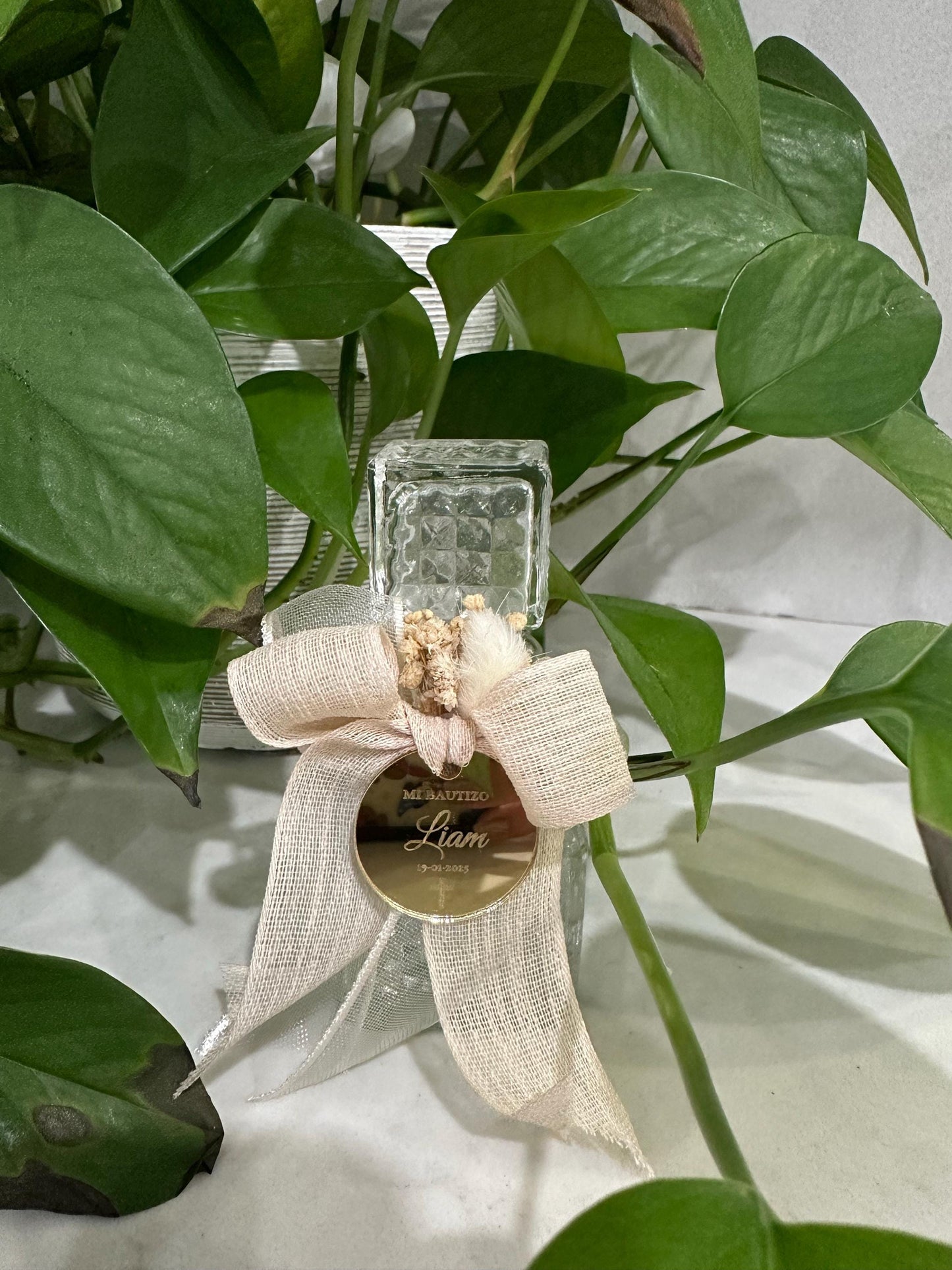 Holy Water Glass Bottle Empty, Religious Gift, Baptism Favor For Girl and Boy, Holy Communion Favor, Blessed Holy Water Bottle, Baptism Gift