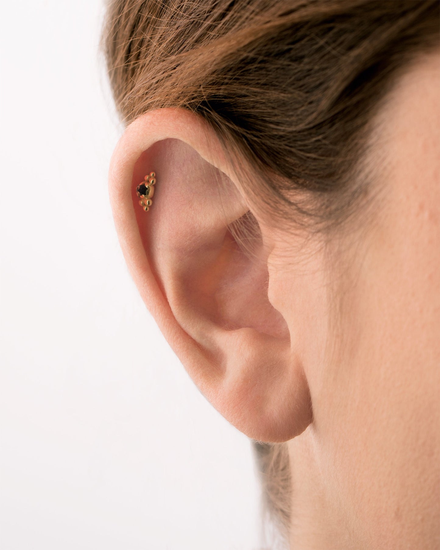 Helix Earring Cartilage Stud Earring Gold & Sterling Silver Helix Jewelry Tiny Stud Small Piercing Dainty Modern Jewelry - CRT002