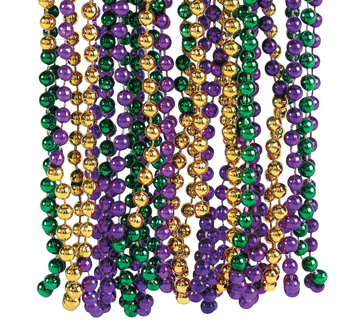 SINGLE-SIDED Mardi Gras Necklace Medallions - Customized with Full Color artwork (use a pre-made design or send in your own). Bulk packs.