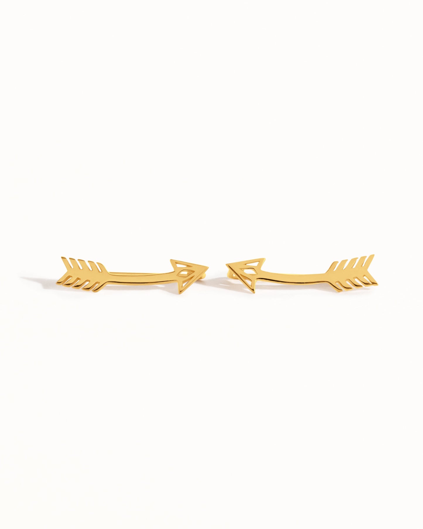 Arrow Earrings Sterling Silver Ear Climber American Native Ear Crawler Earrings Boho Ear Cuff 925 Silver Jewelry Gift Bohemian 14K - FES019