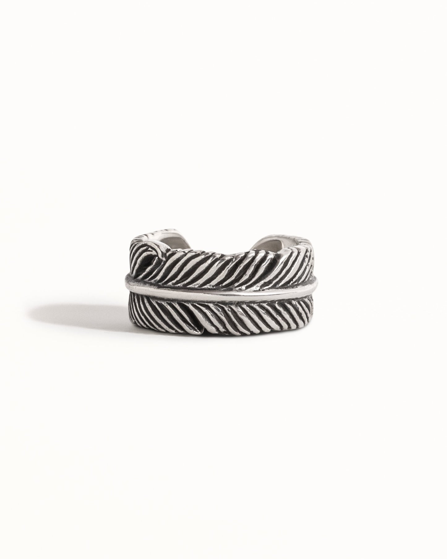 Feather Ear Cuff Earring Sterling Silver Ear Wrap Earrings Boho Jewelry Gift for Her - ECU007