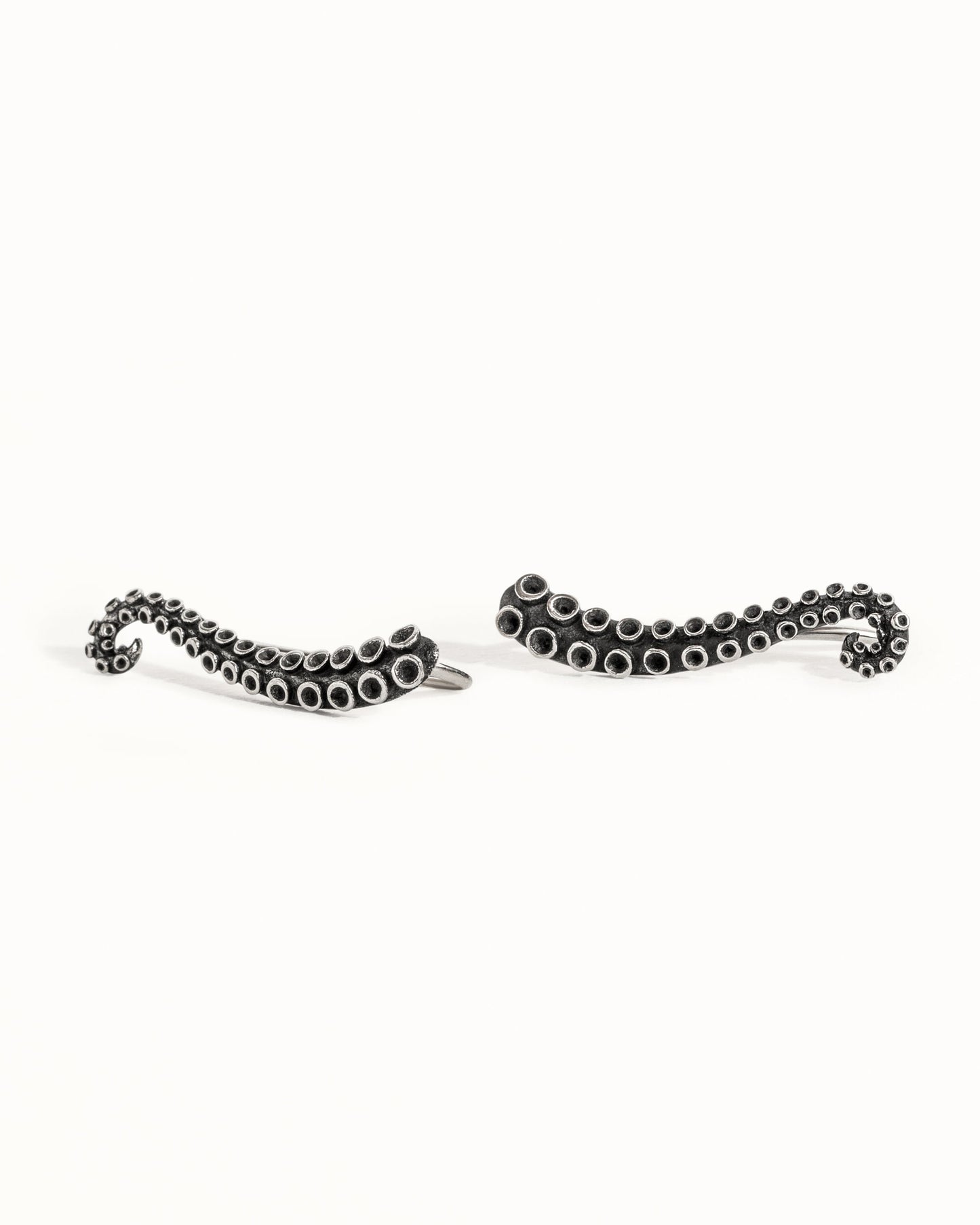Octopus Ear Climber Earrings Sterling Silver 925 Ear Cuff Earrings Boho Jewelry Tentacle Ear Crawler Gift for Her Christmas Gift - FES001