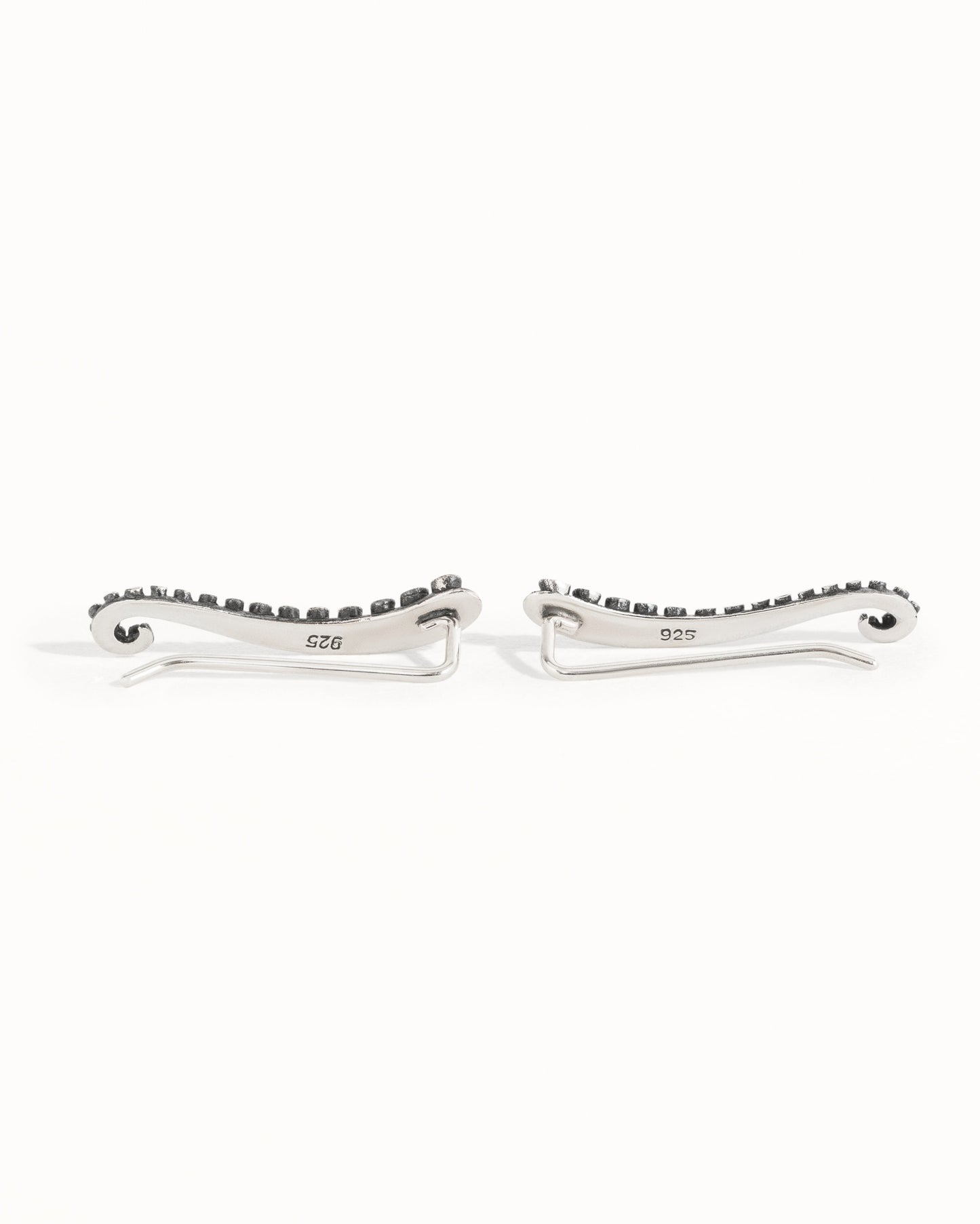 Octopus Ear Climber Earrings Sterling Silver 925 Ear Cuff Earrings Boho Jewelry Tentacle Ear Crawler Gift for Her Christmas Gift - FES001