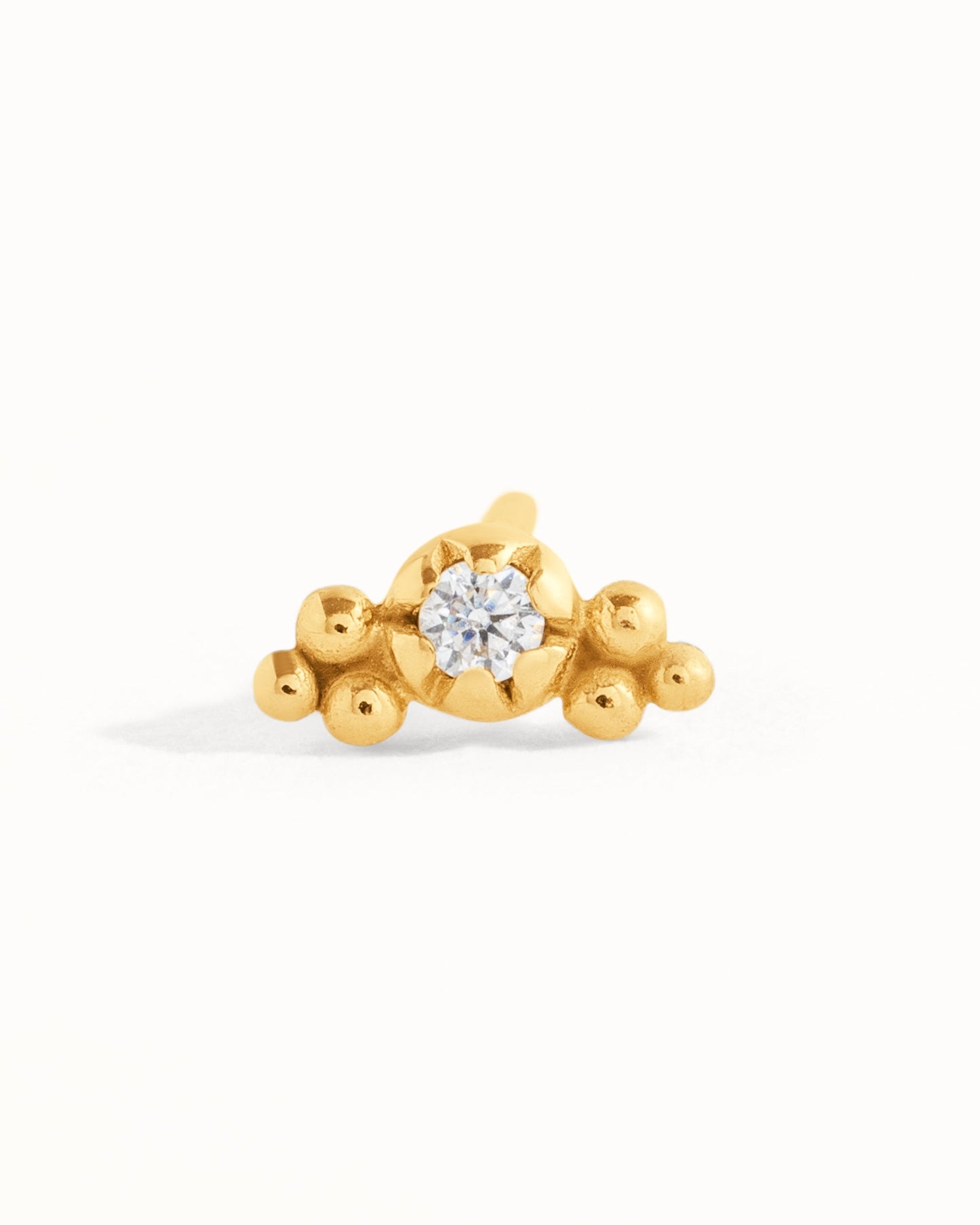 Helix Earring Cartilage Stud Earring Gold & Sterling Silver Helix Jewelry Tiny Stud Small Piercing Dainty Modern Jewelry - CRT002