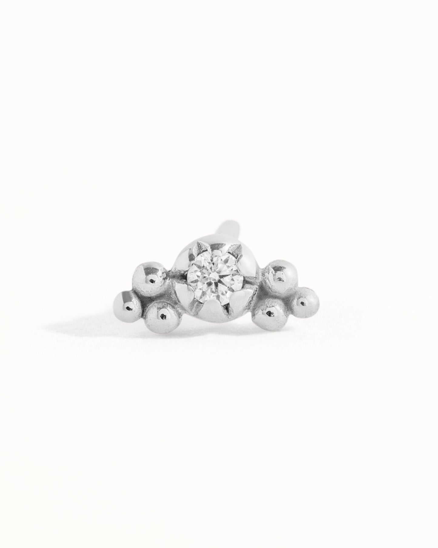 Helix Earring Cartilage Stud Earring Gold & Sterling Silver Helix Jewelry Tiny Stud Small Piercing Dainty Modern Jewelry - CRT002