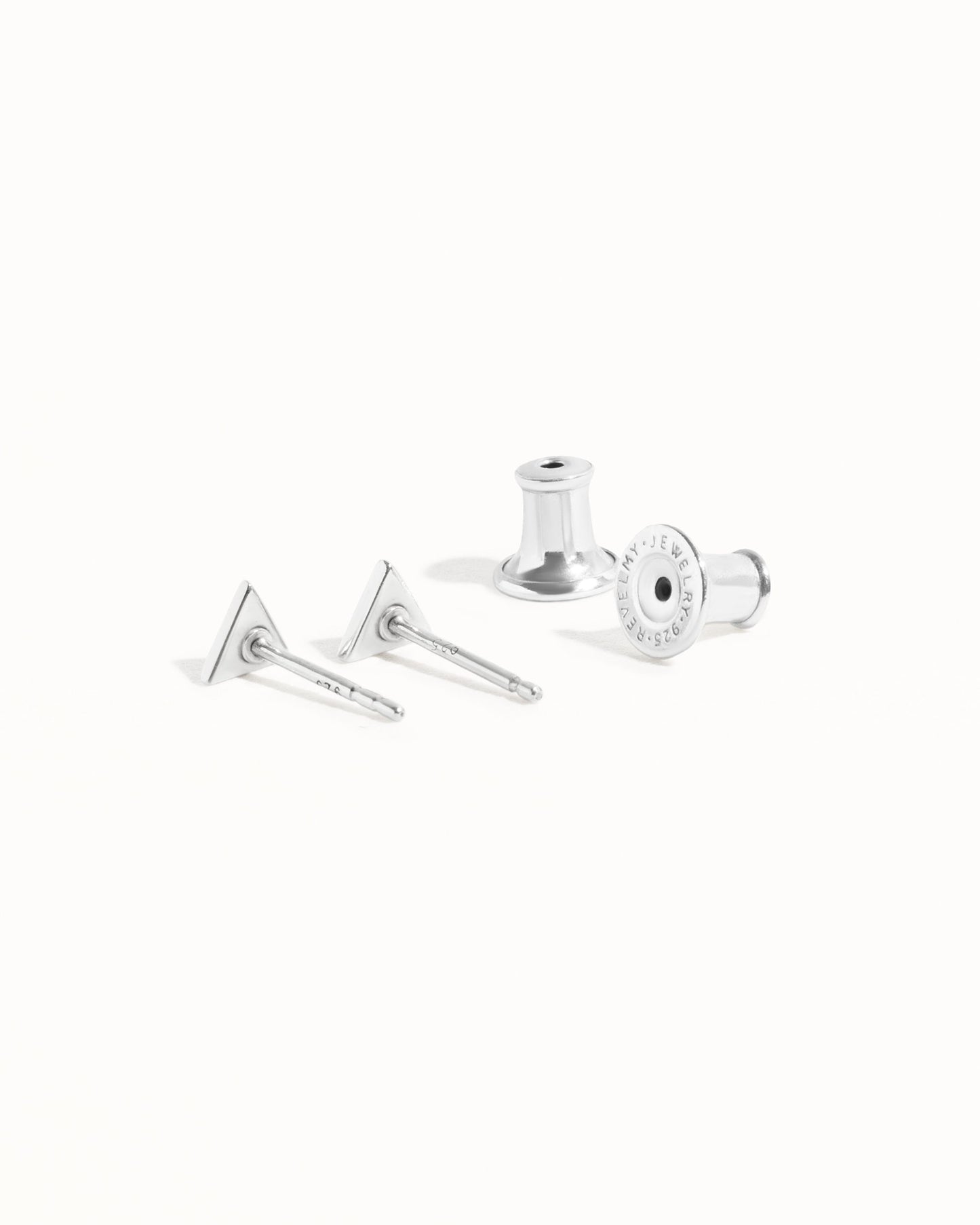 Sterling Silver Triangle Ear Jacket Earrings Ear Cuff Earrings Modern Jewelry Gift for Her - JKT007SSO