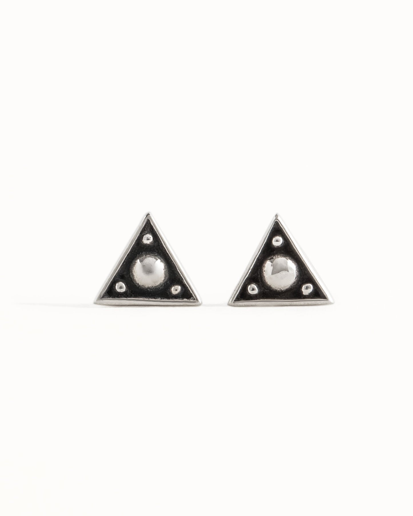 Sterling Silver Triangle Ear Jacket Earrings Ear Cuff Earrings Modern Jewelry Gift for Her - JKT007SSO