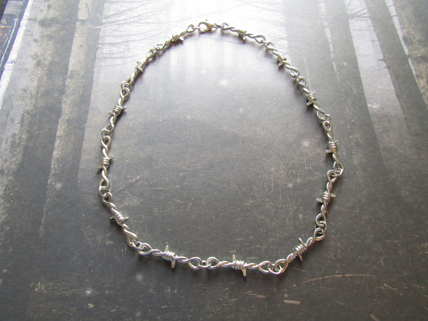 Barbed Wire Chunky Retro 90s Inspired Streetwear Necklace