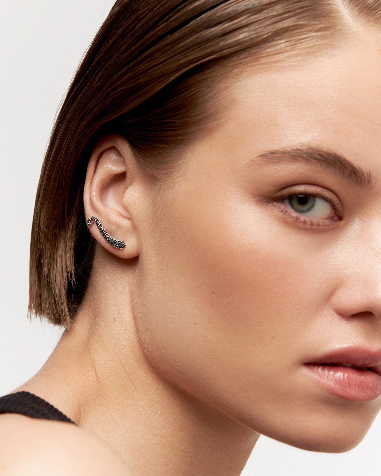 Octopus Ear Climber Earrings Sterling Silver 925 Ear Cuff Earrings Boho Jewelry Tentacle Ear Crawler Gift for Her Christmas Gift - FES001