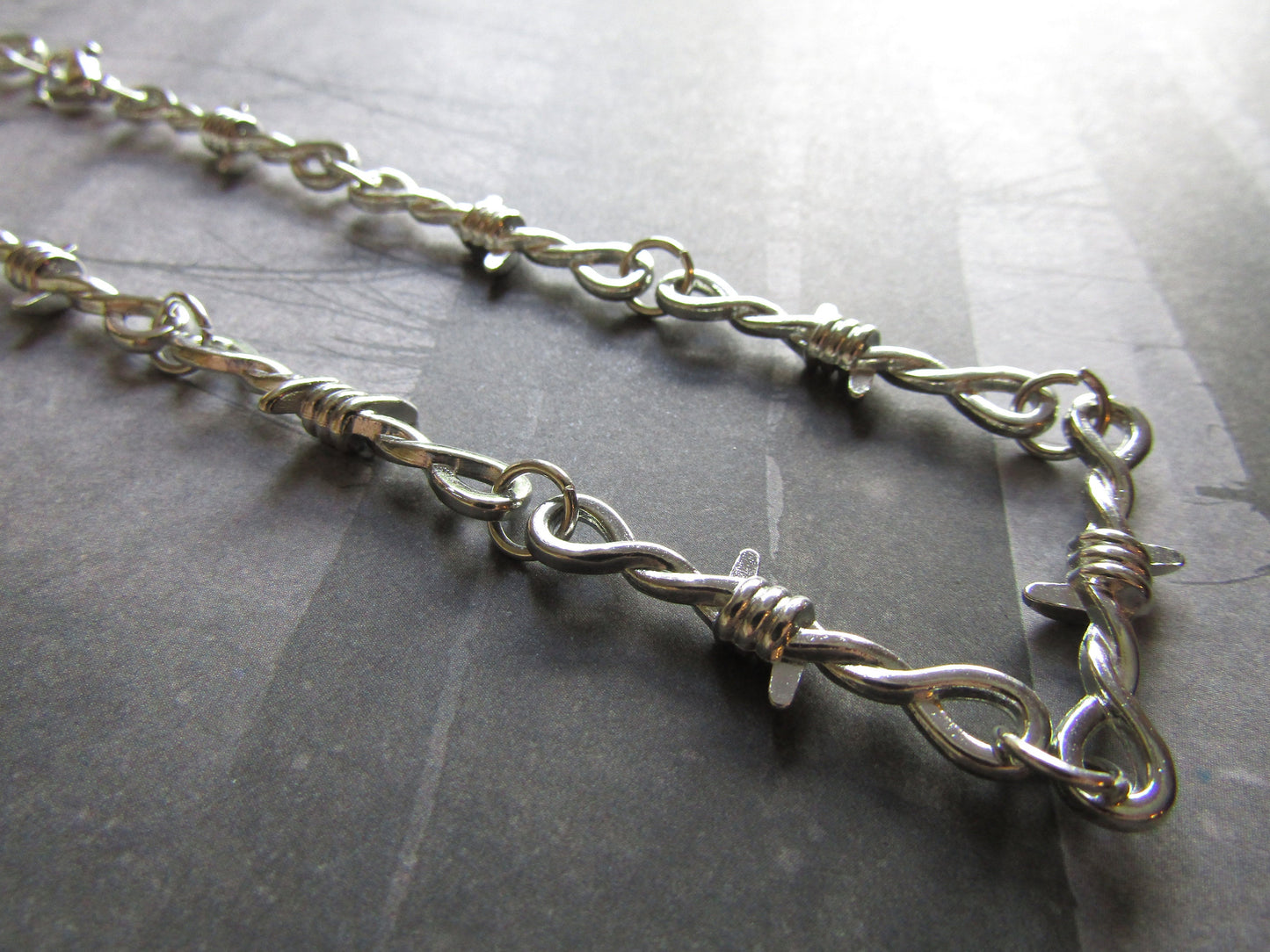 Barbed Wire Chunky Retro 90s Inspired Streetwear Necklace