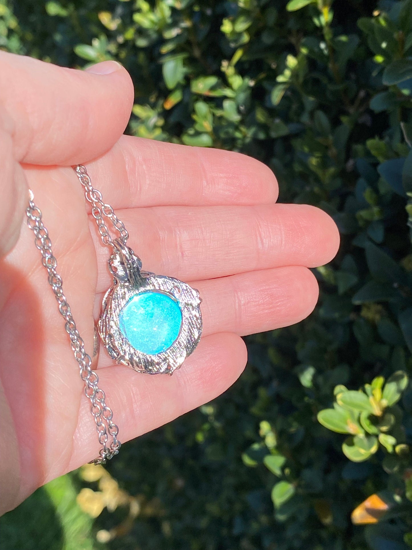 Witch’s Mirror Necklace | Hexenspiegel Protection Amulet From Dark Arts | Wiccan Amulet | Alter Tool