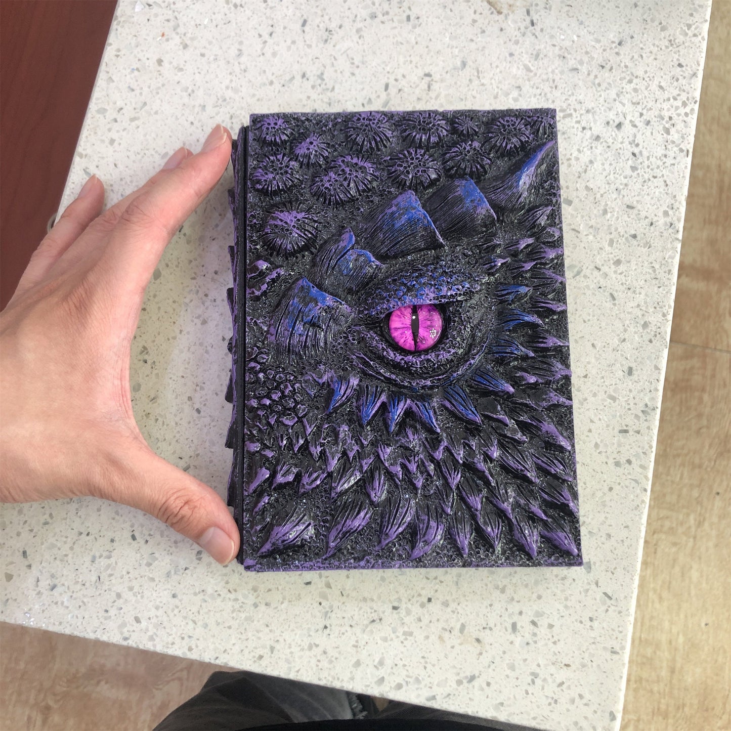 Vintage Design Embossed 3D Journal, Dragons Theme Sketchbook, Loose-leaf Notepad, Loose-leaf ledger, Book Of Dragons, Magical Notebook