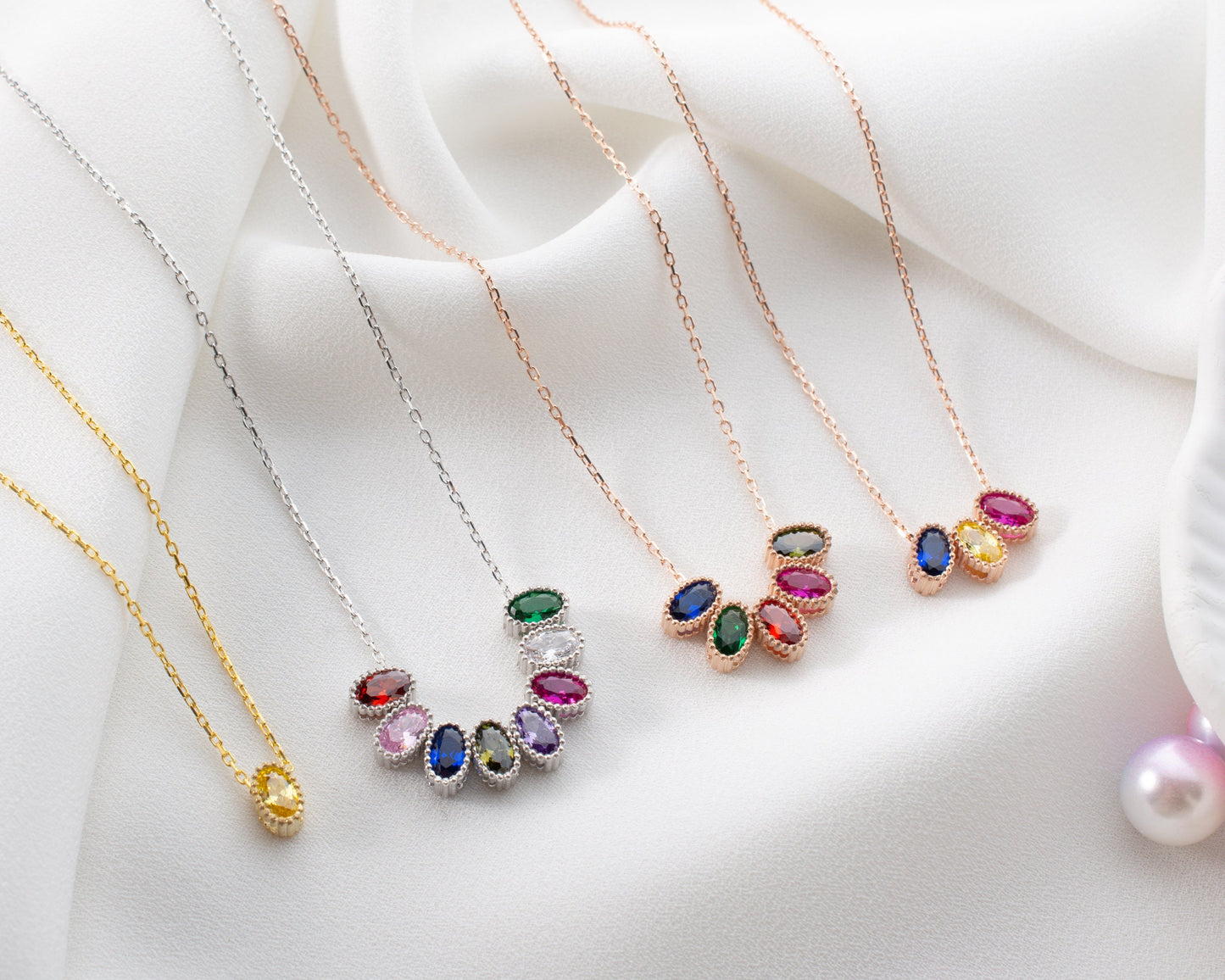 Personalized Birthstone Charms - One of a kind gift - Design your Necklace