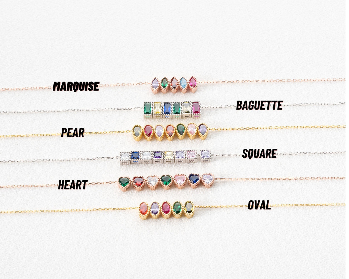 Personalized Birthstone Charms - One of a kind gift - Design your Necklace