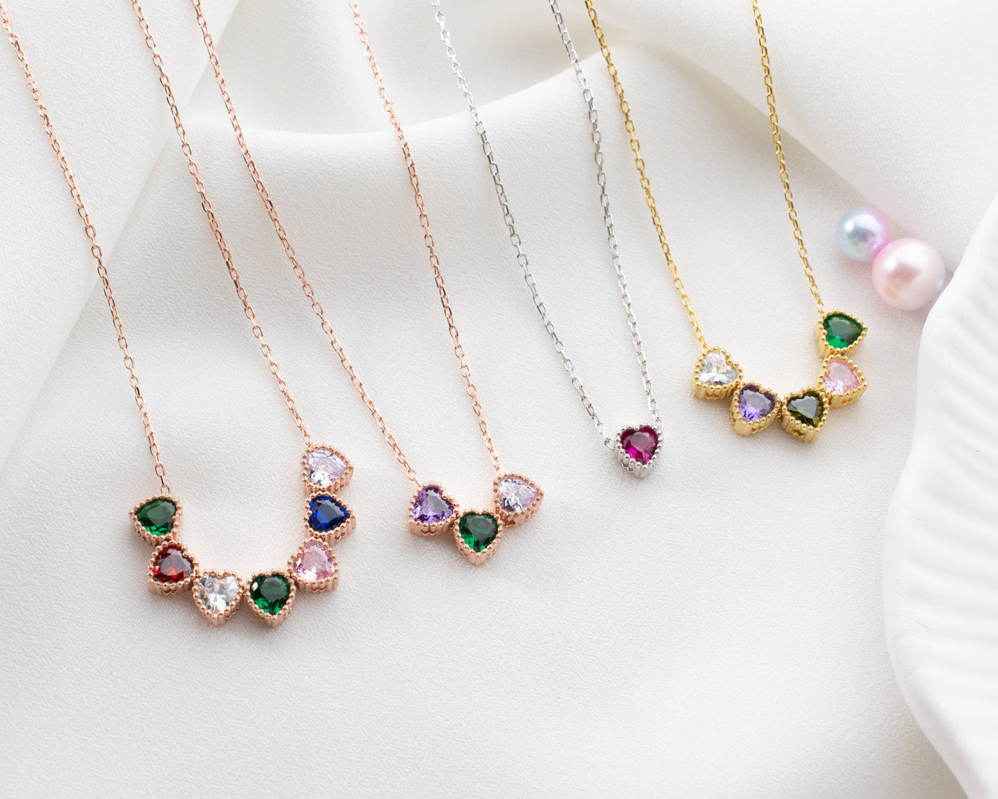 Personalized Birthstone Charms - One of a kind gift - Design your Necklace