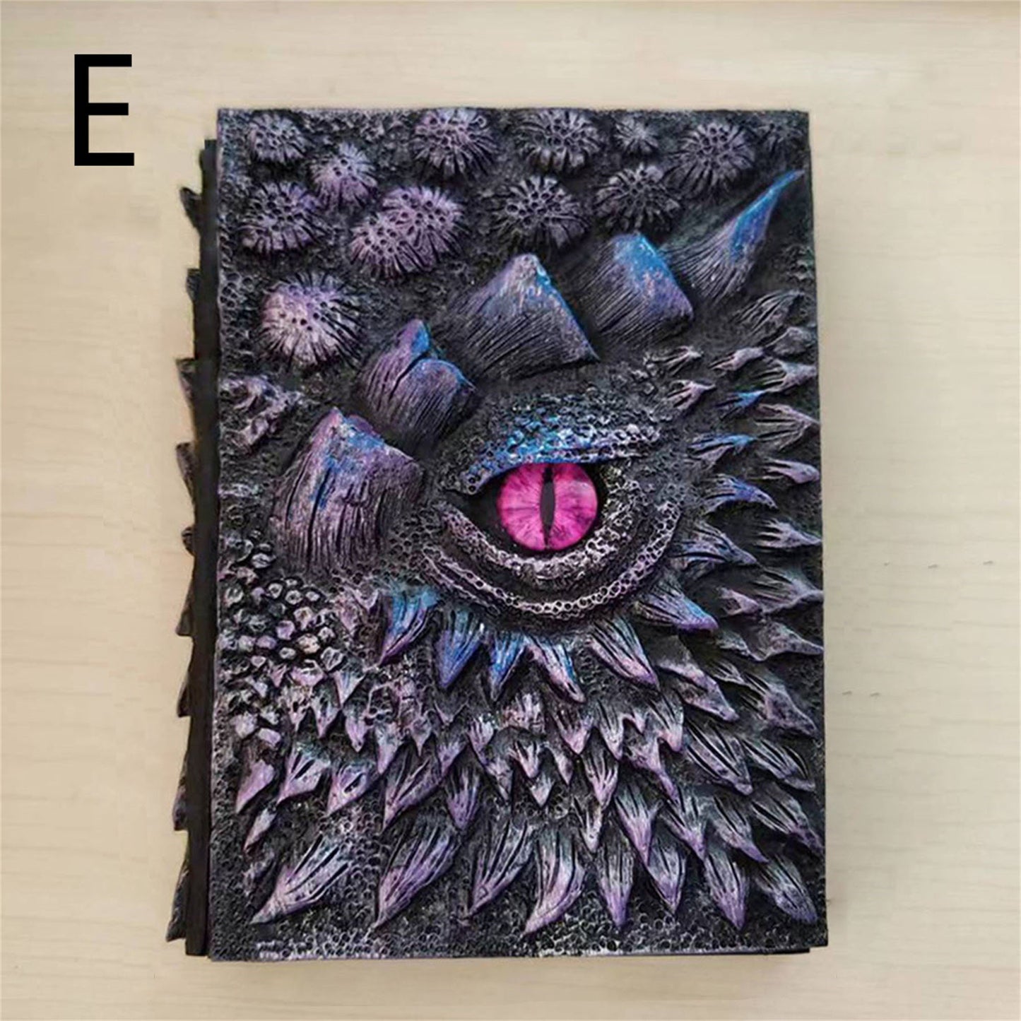 Vintage Design Embossed 3D Journal, Dragons Theme Sketchbook, Loose-leaf Notepad, Loose-leaf ledger, Book Of Dragons, Magical Notebook