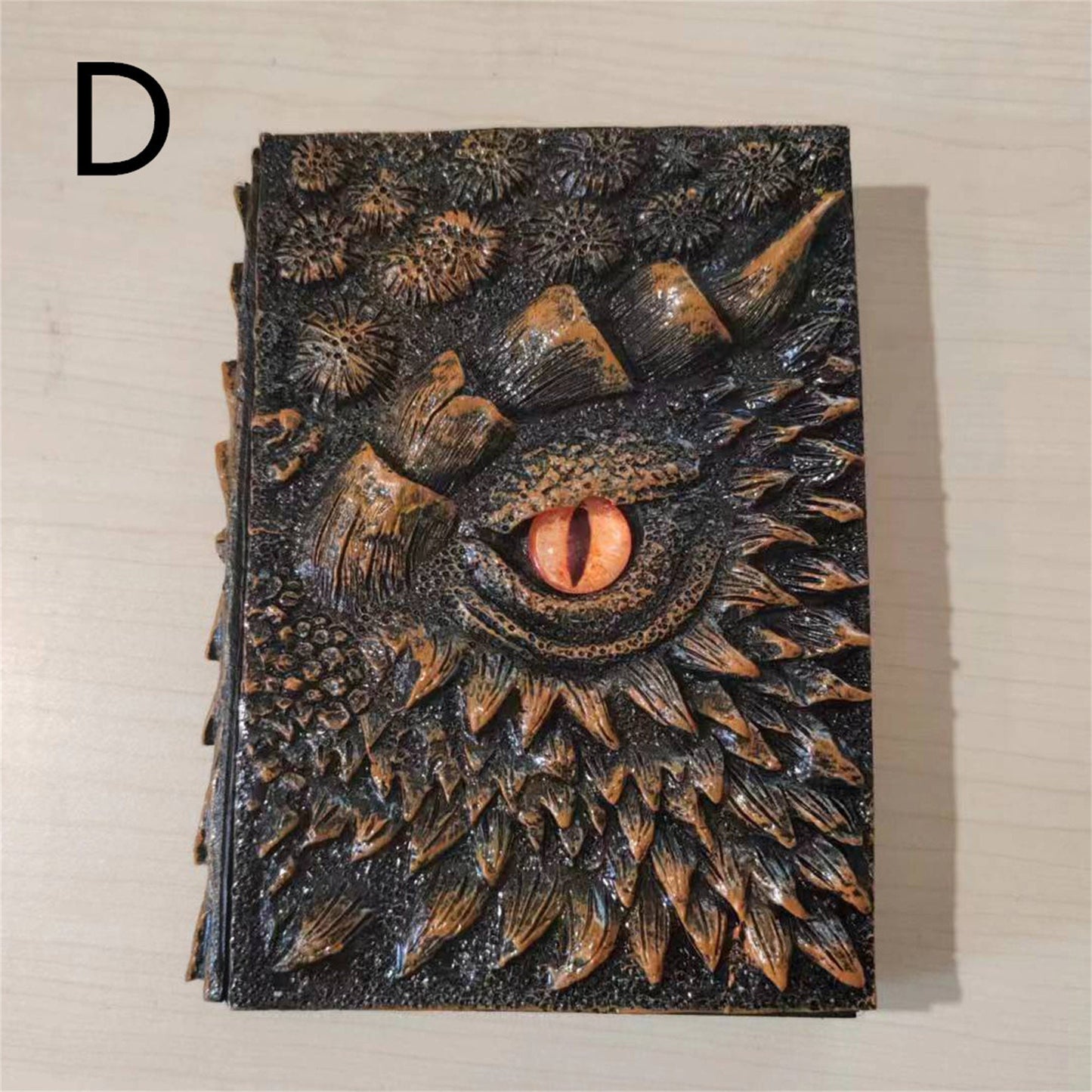 Vintage Design Embossed 3D Journal, Dragons Theme Sketchbook, Loose-leaf Notepad, Loose-leaf ledger, Book Of Dragons, Magical Notebook