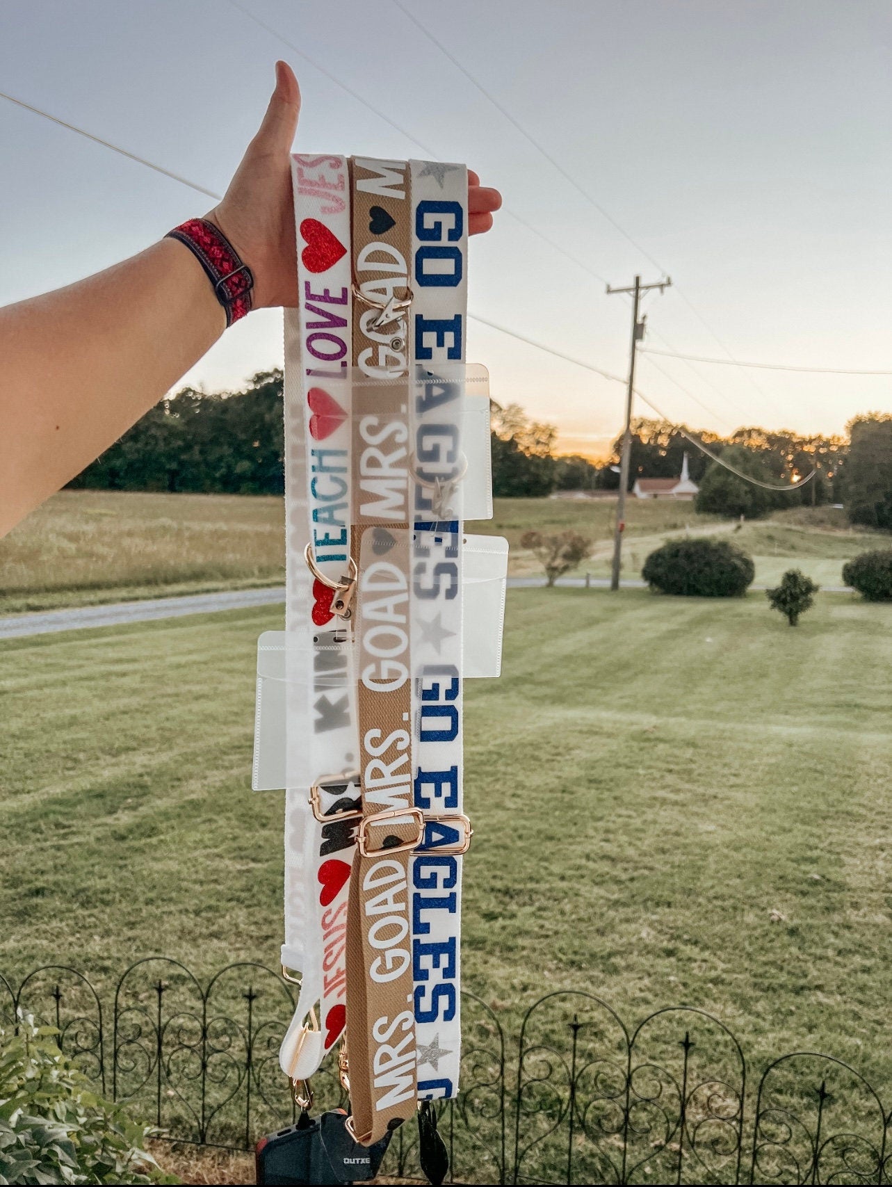 Teacher Crossbody Strap / Teacher Custom Gift / Teacher Badge Holder / Cell Phone Sling / Crossbody Phone Strap / Teacher Accessories
