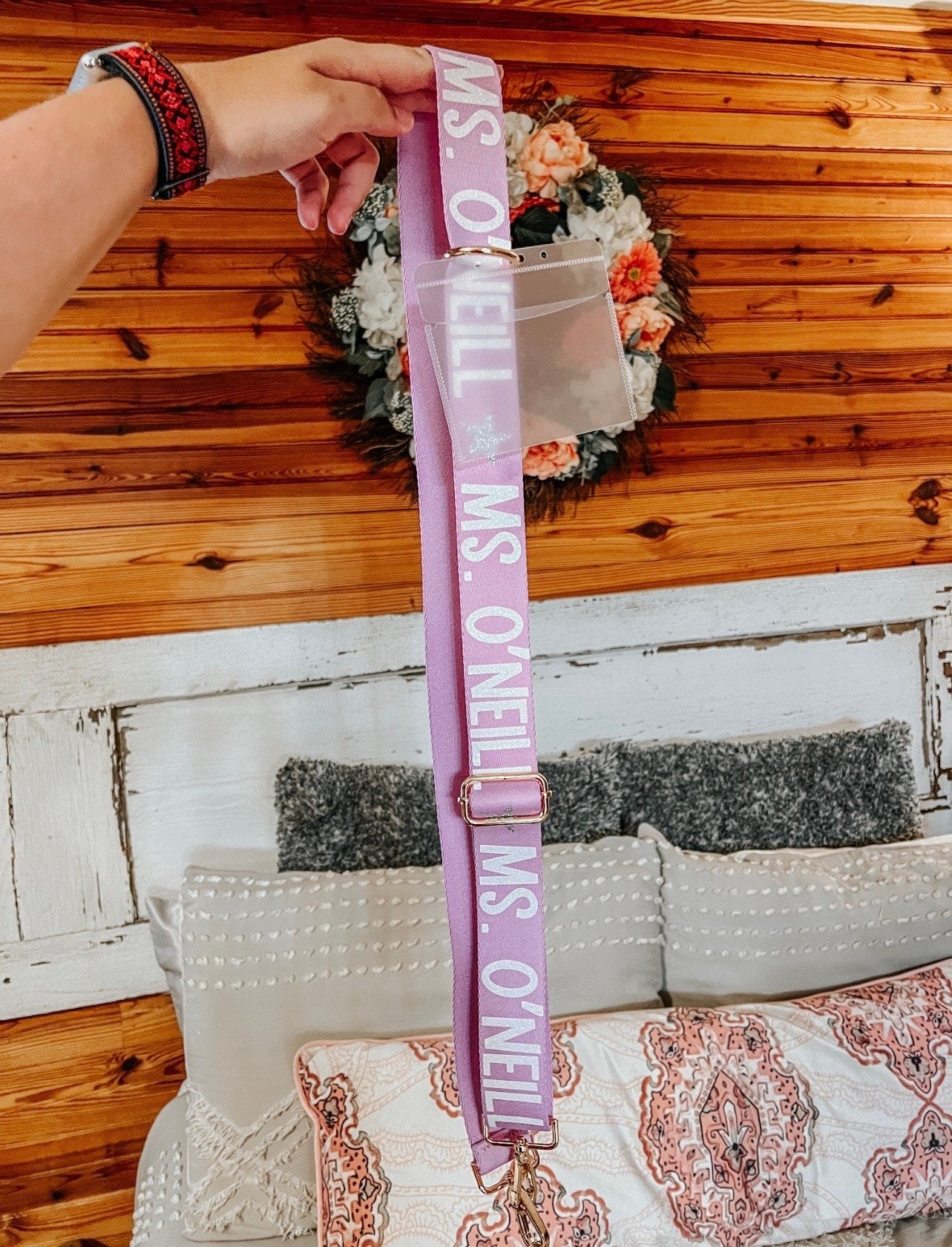 Teacher Crossbody Strap / Teacher Custom Gift / Teacher Badge Holder / Cell Phone Sling / Crossbody Phone Strap / Teacher Accessories