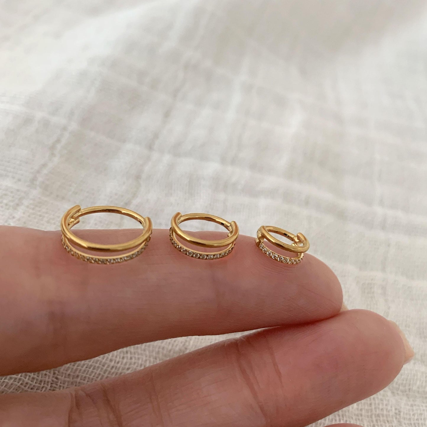 18G/16G Titanium Double Hinge Hoop • Hinged Segment Nose Ring • Septum Clicker Ring • Cartilage Hoop • Helix Earring Hoop
