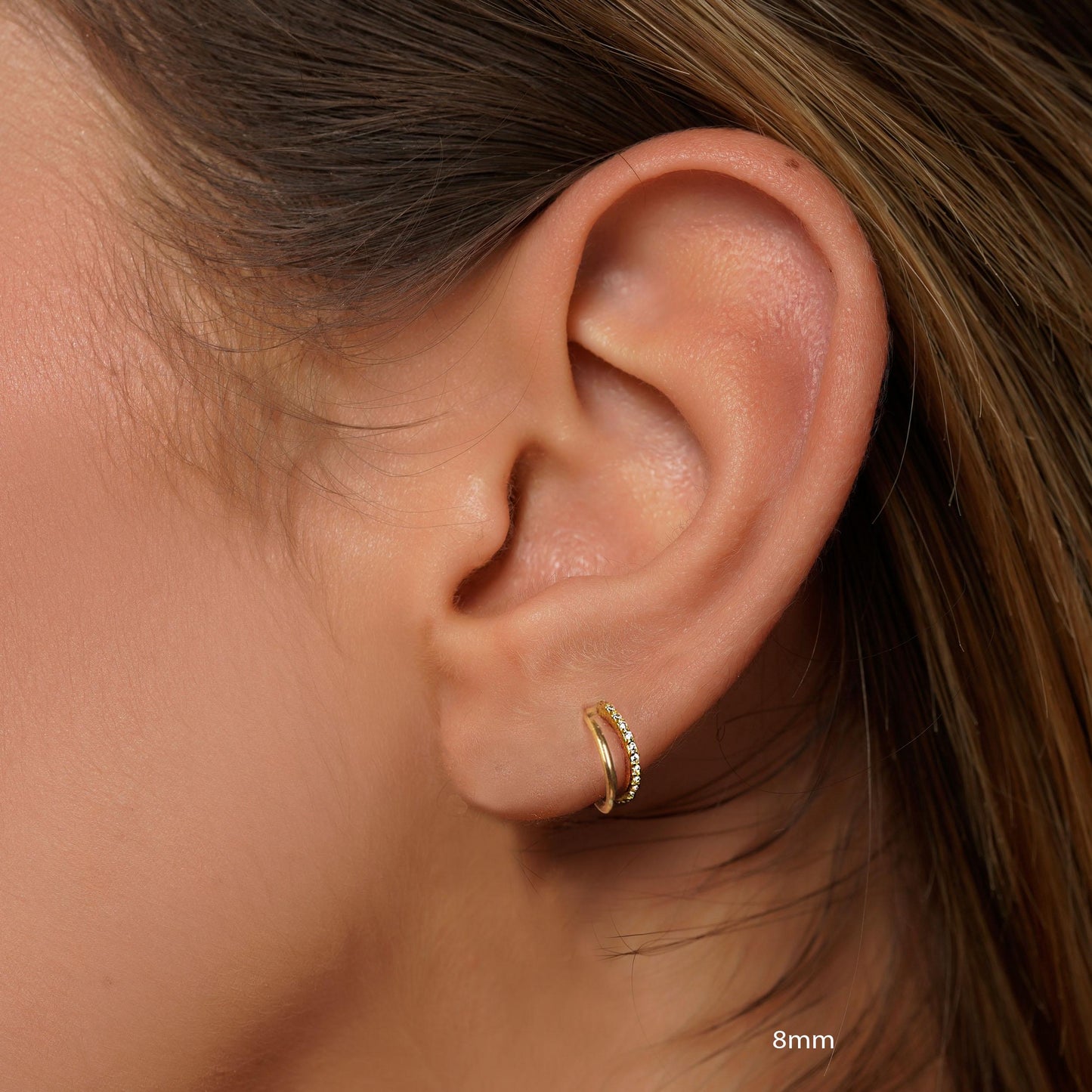 18G/16G Titanium Double Hinge Hoop • Hinged Segment Nose Ring • Septum Clicker Ring • Cartilage Hoop • Helix Earring Hoop