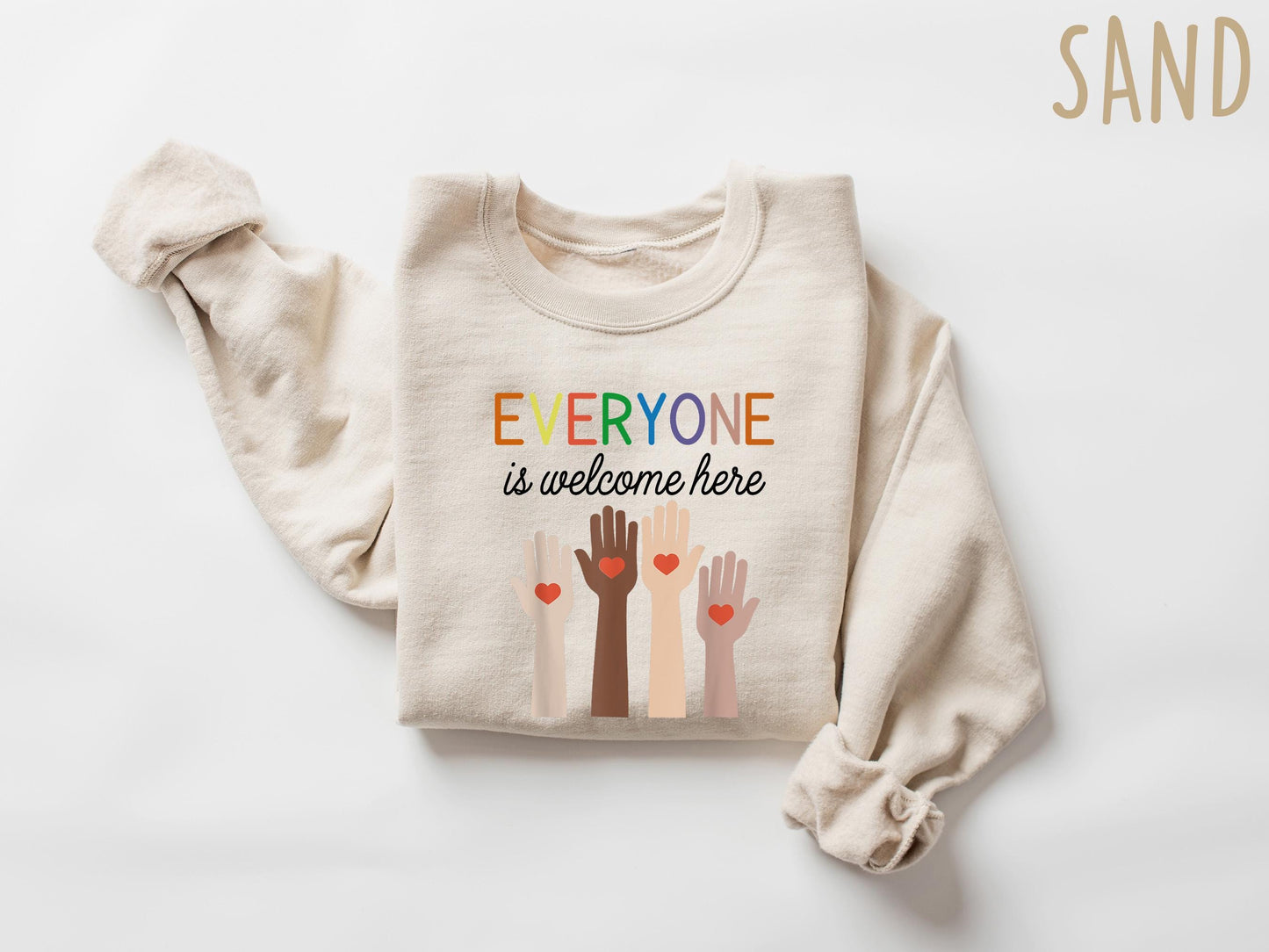 Idaho Teacher Shirt Everyone Is Welcome Here, Inclusion and Equality 100% Cotton T-Shirt, Protest and Resist Sweatshirt, Gift for Baby/Youth/Adult