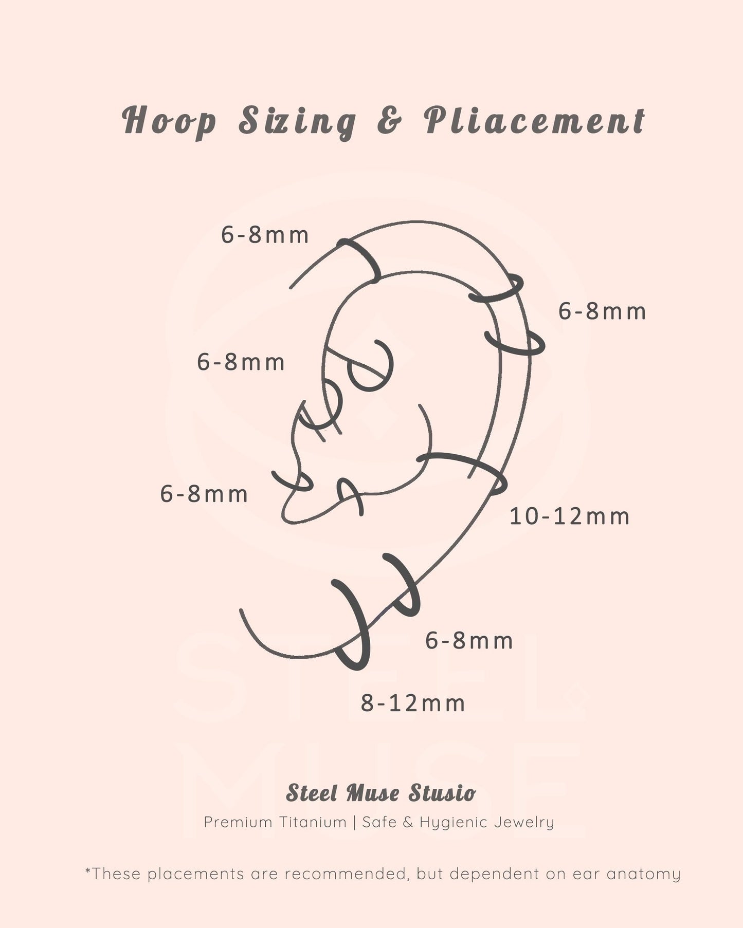 16G Titanium Single Chain Clicker Hoops • Huggie Earrings • Cartilage Hoop • Nose Ring • Hinged Segment • Helix Conch Septum Jewelry • Gift