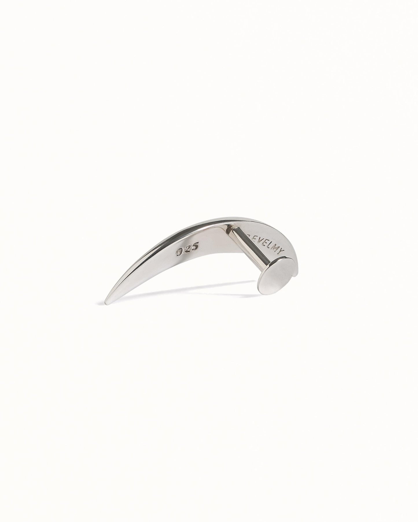 Cartilage Earring Crescent Moon Helix Earring 20G 18G 16G Sterling Silver Minimalist Stud Piercing Dainty Jewelry Ear Cuff Earring - CRT001