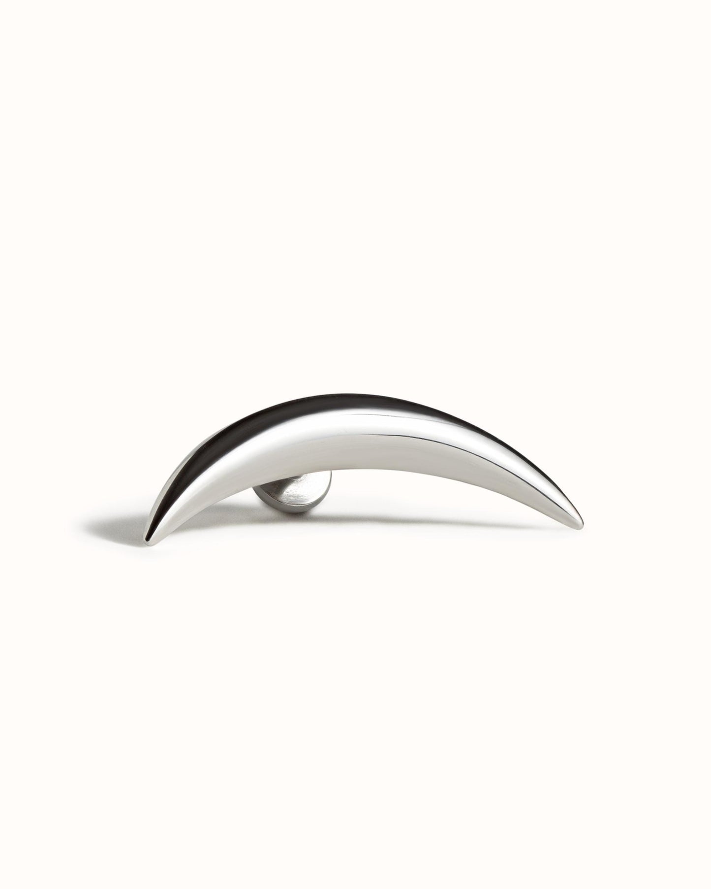 Cartilage Earring Crescent Moon Helix Earring 20G 18G 16G Sterling Silver Minimalist Stud Piercing Dainty Jewelry Ear Cuff Earring - CRT001