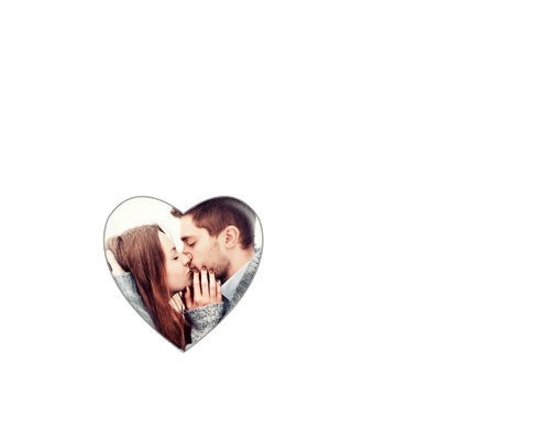 Engravable Angel Wings Sterling Silver Heart Photo Locket Necklace for Couples