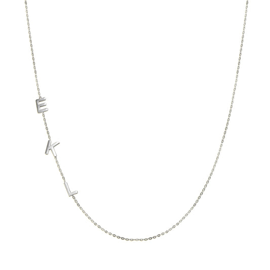 Personalized Sideways Initial Necklace