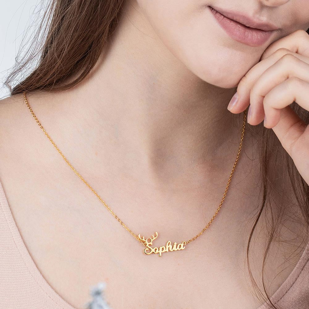 Personalized Christmas Name Necklace