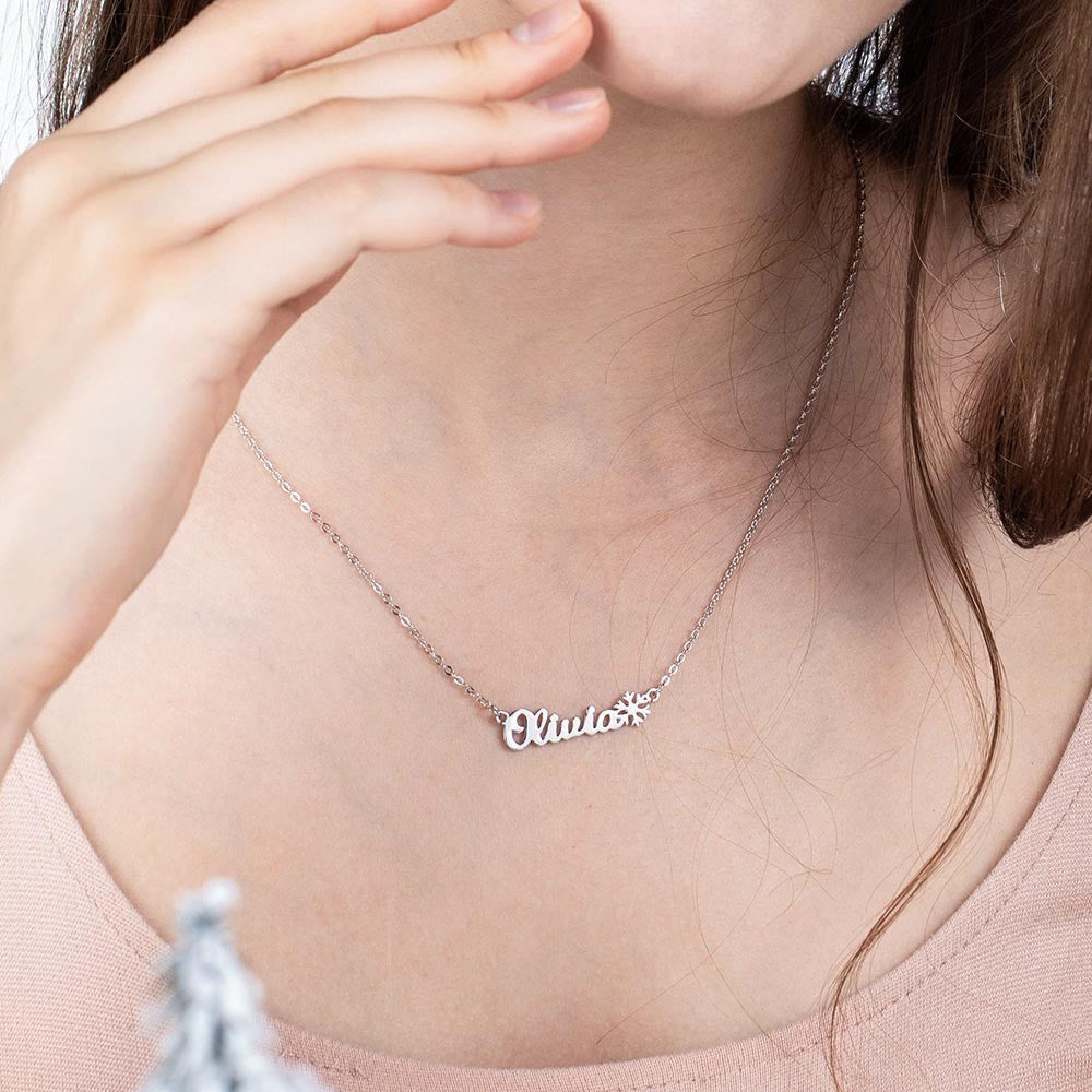 Personalized Christmas Name Necklace