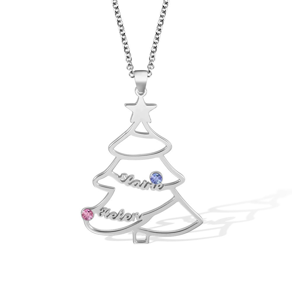 Custom Christmas Tree Necklace
